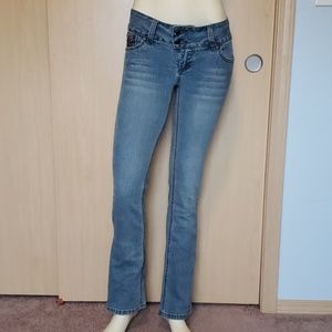 Blue Bootcut Jeans